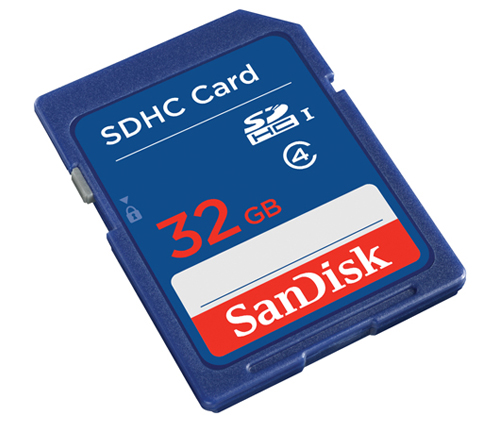 כרטיס זכרון SanDisk SDHC SDSDB-032G - בנפח 32GB