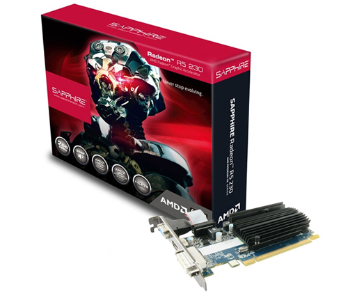 כרטיס מסך Sapphire AMD Radeon R5 230 1GB GDDR3
