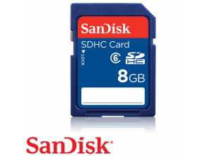 כרטיס זכרון SanDisk SDHC 8GB SDSDB-8192