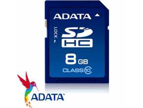 כרטיס זכרון ADATA SDHC 8GB