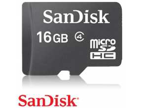 כרטיס זכרון SanDisk Micro SDHC 16GB SDSDQ-016G