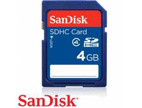 כרטיס זכרון SanDisk SDHC 4GB SDSDB-4096