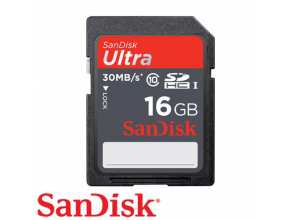 כרטיס זכרון Sandisk Ultra SDHC 16GB SDSDU-016G