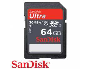 כרטיס זכרון Sandisk Ultra SDXC 64GB SDSDU-064G