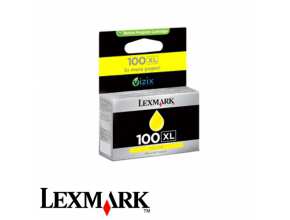 ראש דיו מקורי Lexmark צהוב 100XL 14N1071E