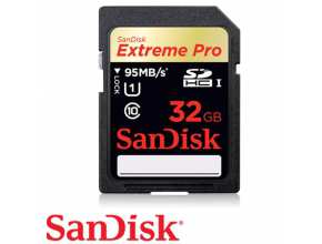 כרטיס זכרון SanDisk Extreme Pro SD 32GB  