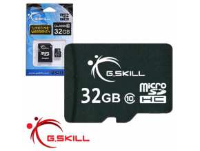 כרטיס זכרון G.Skill Micro SDHC 32GB FF-TSDG32GA-C10