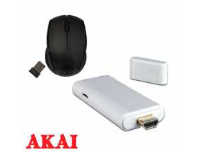 דונגל Smart TV Dual Core Akai כולל עכבר אלחוטי