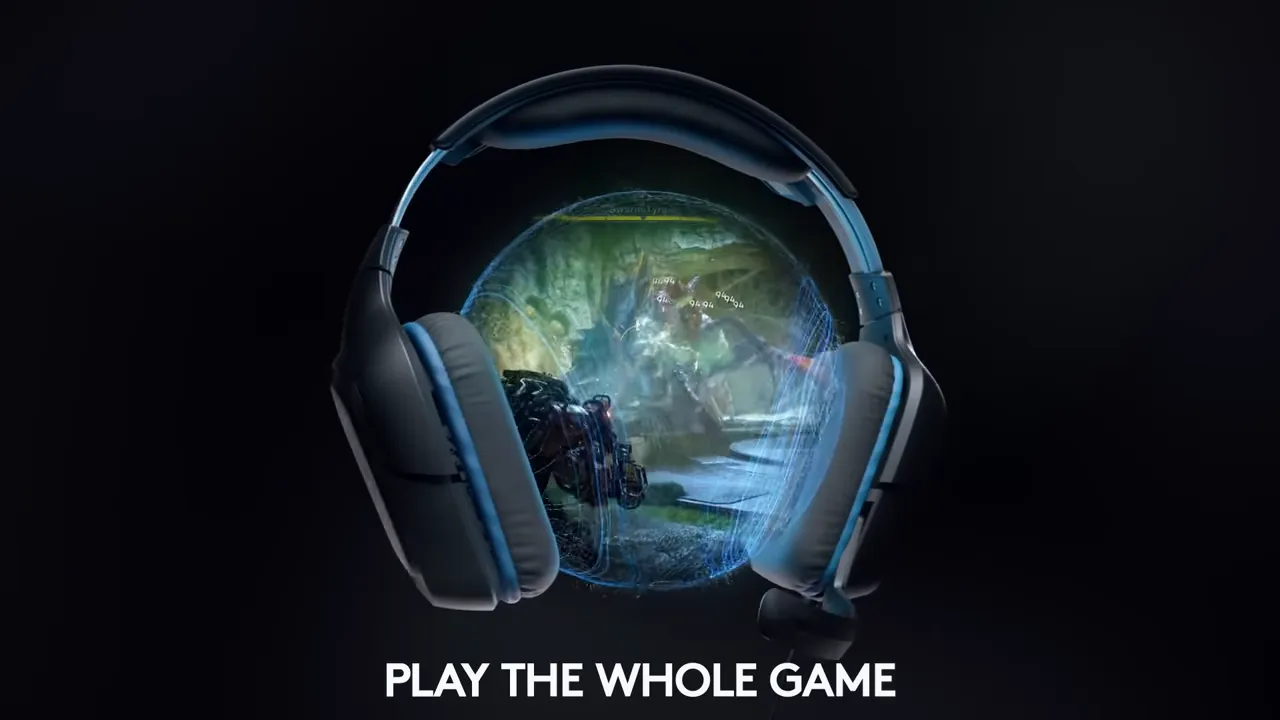 אוזניות גיימינג Logitech G432 עם מיקרופון בצבע שחור אייבורי