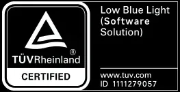 TÜV Low Blue Light Certification