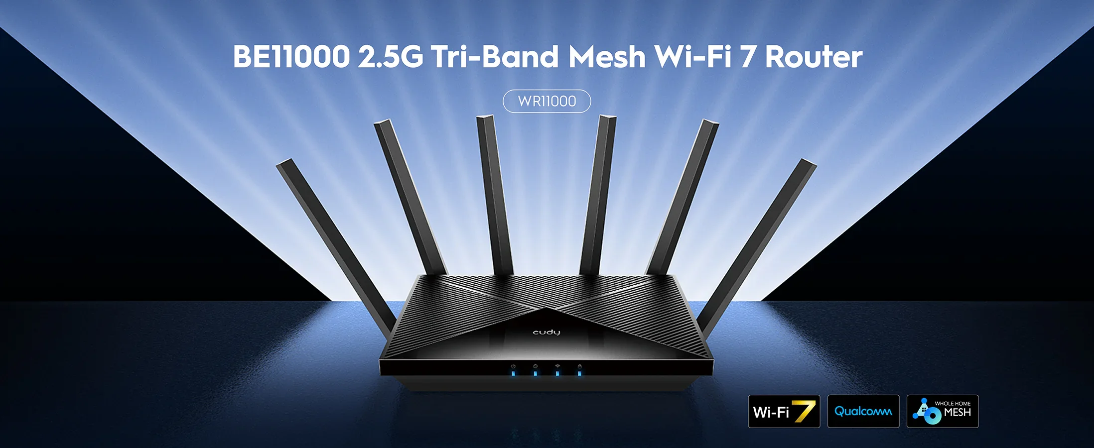 נתב Mesh Wi-Fi 7 תלת־תחומי BE1100 2.5G WR11000