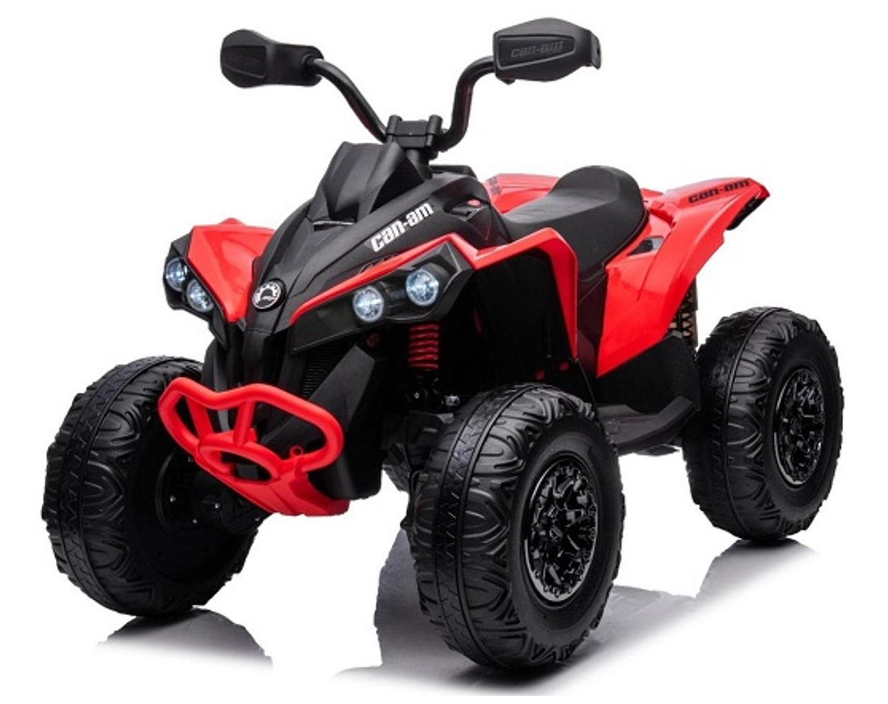 טרקטורון CAN AM + שלט להורים 12V אדום - משלוח חינם