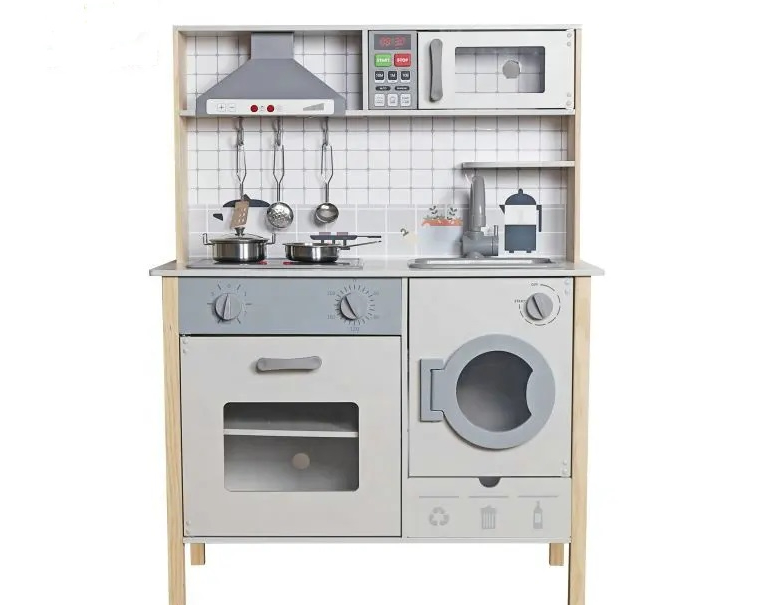 מטבח עץ לילדים  - משחק דמיון איכותי ומהנה דגם ענבר - משלוח חינם