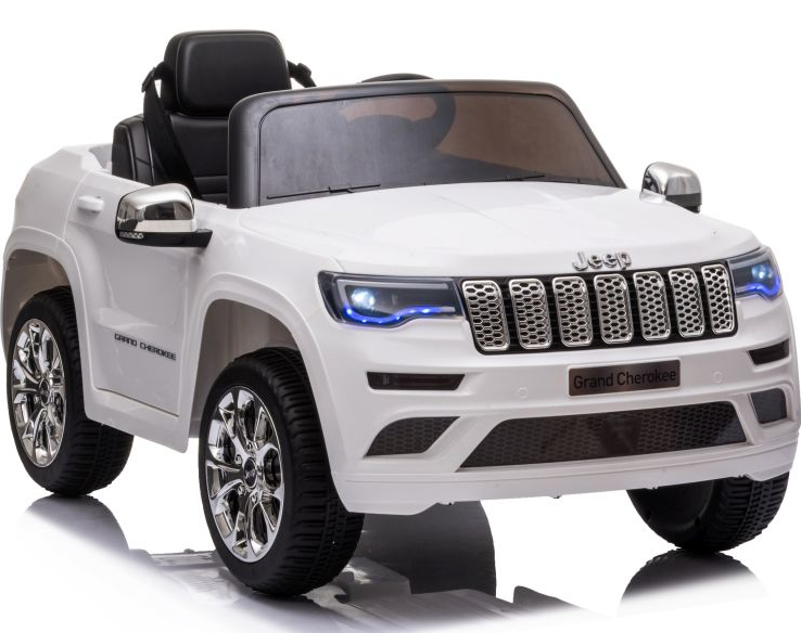 ג'יפ Jeep Grand Cherokee 12V בצבע לבן - משלוח חינם