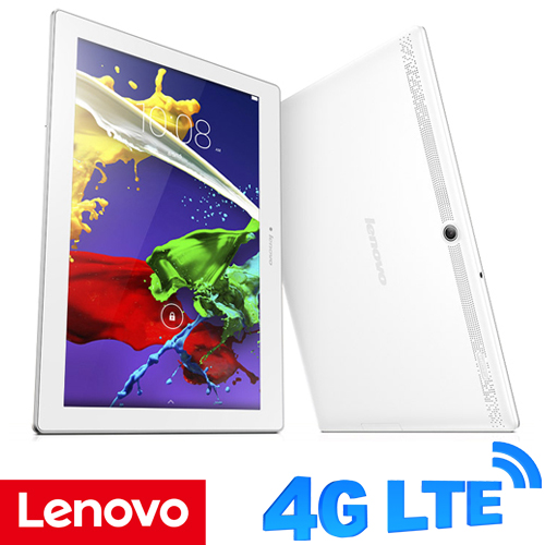 טאבלט Lenovo Tab 2 A10-70L ZA010018IL 10.1" 16GB Wi-Fi 4G-LTE בצבע לבן