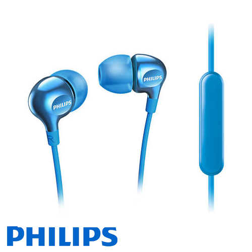 אוזניות + מיקרופון Philips SHE3705LB בצבע כחול