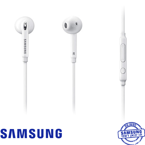 אוזניות + מיקרופון Samsung EO-EG920 בצבע לבן
