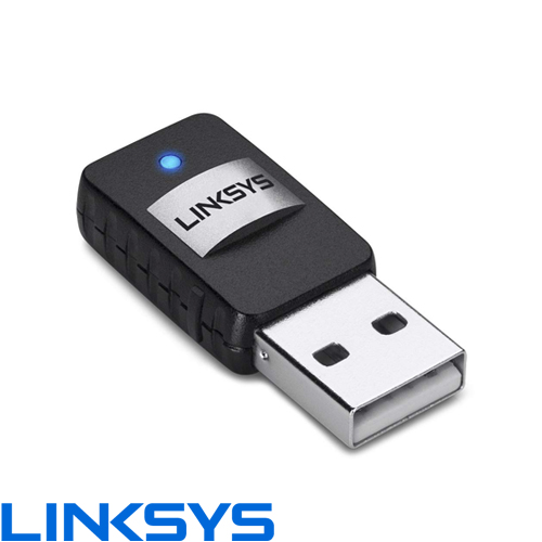 כרטיס רשת אלחוטי Linksys Mini USB Adapter AE6000 AC 600 Dual Band USB