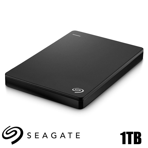 דיסק קשיח חיצוני נייד Seagate Backup Plus Slim STDR1000200 1TB בצבע שחור