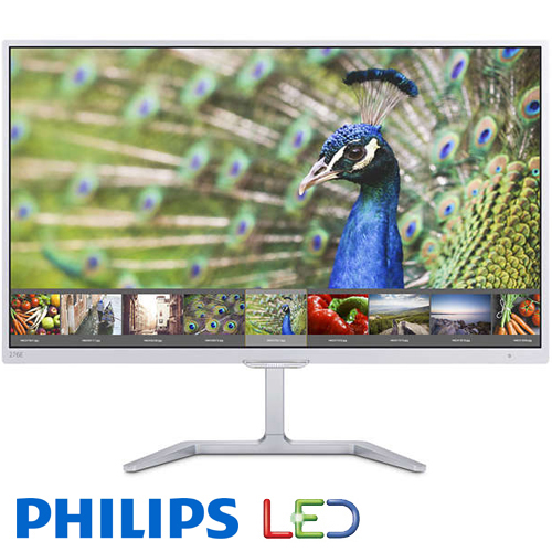 מסך מחשב "27 Philips LED PLS 276E7QDSW בצבע לבן