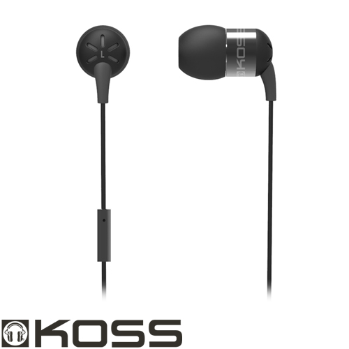 אוזניות + מיקרופון Koss KEB25i בצבע שחור