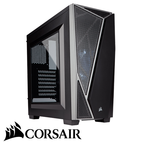 מארז מחשב Corsair Carbide Series SPEC-04 Mid-Tower Gaming בצבע שחור ואפור