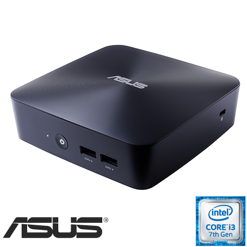 מחשב Asus VivoMini הכולל מעבד Intel® Core™ i3-7100U