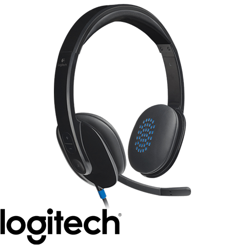 אוזניות + מיקרופון Logitech USB Headset H540 בצבע שחור