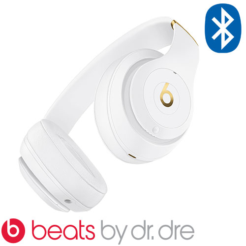 אוזניות Bluetooth אלחוטיות + מיקרופון ביטס Dr.Dre Beats Studio 3 Wireless בצבע לבן