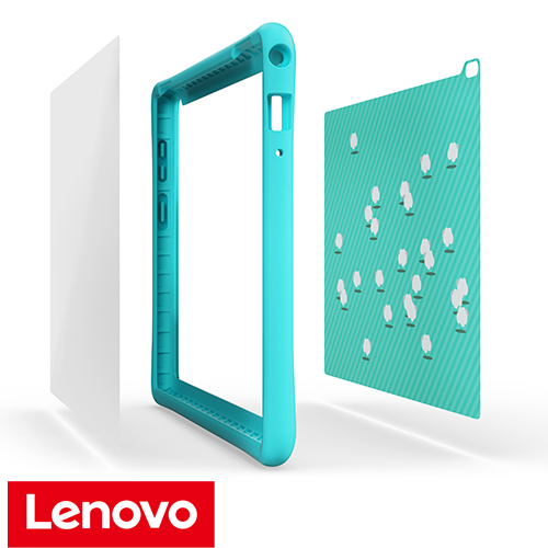 כיסוי באמפר ומגן מסך Lenovo לטאבלט Lenovo Tab 4 10 X304 בצבע טורקיז