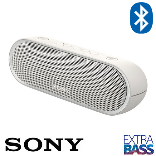 רמקול נייד Sony SRS-XB20 Bluetooth EXTRA BASS בצבע לבן 20W
