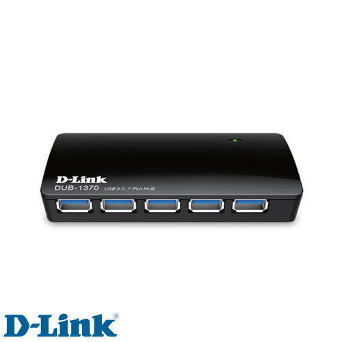 מפצל D-Link DUB-1370 7-Port SuperSpeed USB 3.0 