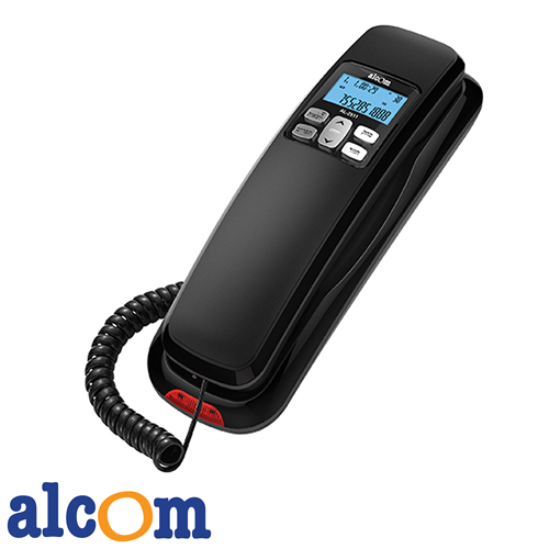 טלפון חוטי Alcom AL-2511 בצבע שחור