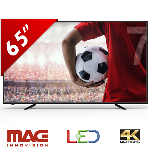 טלוויזיה חכמה "MAG CR65-SMART-4KW LED Smart TV 4K 65 אחריות היבואן הרשמי
