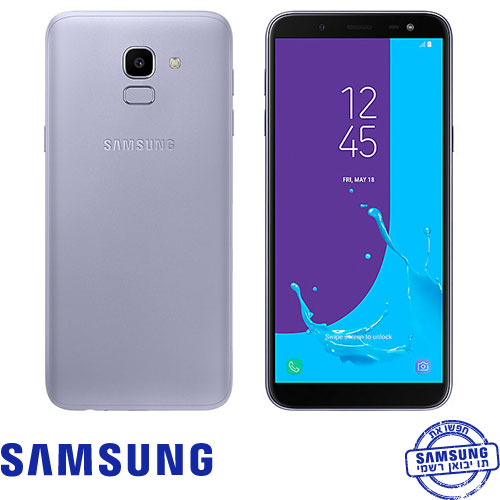 סמארטפון Samsung Galaxy J6 (2018)‎ SM-J600F 32GB בצבע אפור אחריות היבואן הרשמי סאני תקשורת