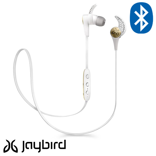 אוזניות Bluetooth + מיקרופון אלחוטיות Jaybird X3 בצבע לבן