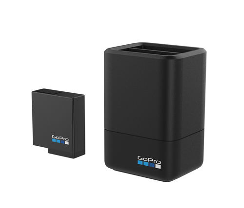 מטען כפול וסוללה נטענת למצלמת GoPro Dual Battery Charger + Battery HERO5/6 Black