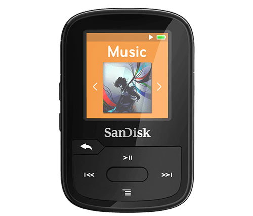 נגן SanDisk Clip Sport PLUS 16GB MP3 Bluetooth בצבע שחור