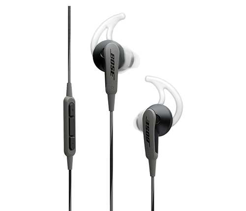 אוזניות ספורט SoundSport Bose לאנדרואיד עם מיקרופון בצבע שחור