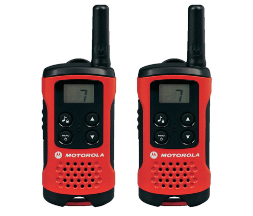 מכשיר קשר Motorola TLKR T40 בצבע אדום ושחור