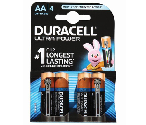 סוללות Duracell Ultra Power MN1500 AA 4 pack