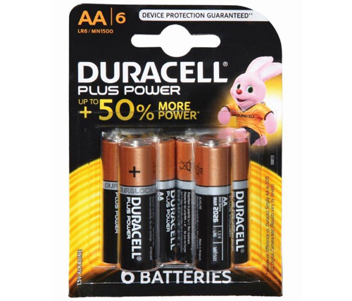 סוללות Duracell Plus Power MN1500 AA 6 pack