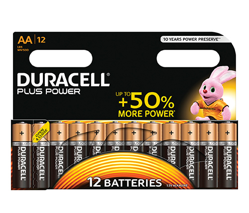 סוללות Duracell Plus Power MN1500 AA 12 pack