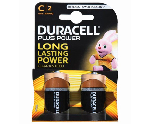 סוללות Duracell PLUS POWER  MN1400 C 2 pack