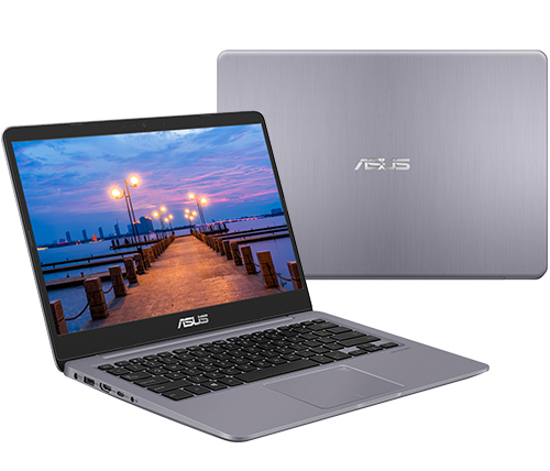 מחשב נייד "14 Asus VivoBook S410UN-EB110 i7-8550U בצבע אפור, כונן 1TB + 128GB SSD, זכרון 8GB ומ.גרפי Nvidia MX150