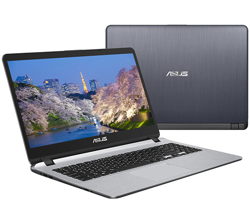 מחשב נייד "15.6 Asus X507UA-EJ509T i3-7020U בצבע אפור, כונן 256GB SSD זכרון 4GB ומ.גרפי Intel 520