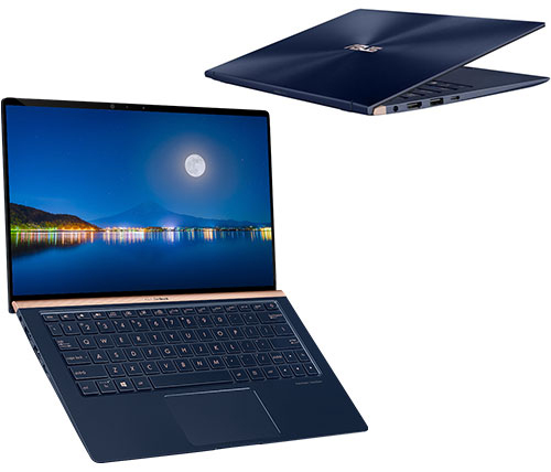 מחשב נייד "13.3 Asus ZenBook 13 UX333FA-A3065T i5-8265U בצבע כחול, כונן 512GB SSD, זכרון 8GB ומ.גרפי Intel 620