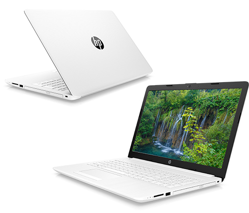 מחשב נייד "15.6 HP Notebook 15-DA0009NJ 4AX22EA i7-8550U בצבע לבן, כונן 256GB SSD, זכרון 8GB ומ.גרפי Nvidia MX130
