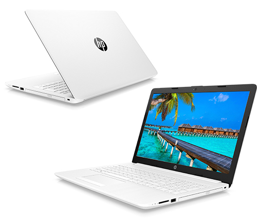 מחשב נייד "15.6 HP Notebook 15-DA0008NJ 4AW87EA i3-7020U בצבע לבן, כונן 256GB SSD, זכרון 8GB ומ.גרפי Intel 620