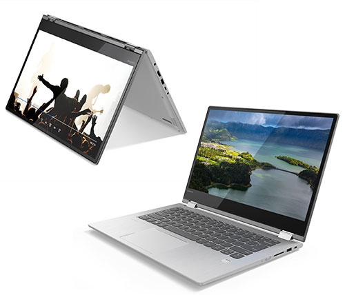 מחשב נייד "14 Lenovo Yoga 530-14 81EK007XIV i5-8250U בצבע אפור, כונן 256GB SSD, זכרון 8GB ומ.גרפי Nvidia MX130